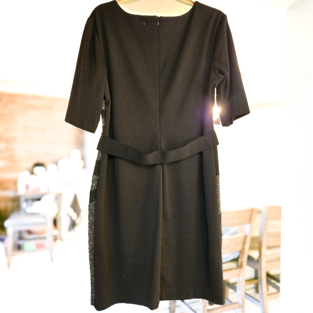 Slimming Black and Gray Women's Dress - Picture 2 of 9